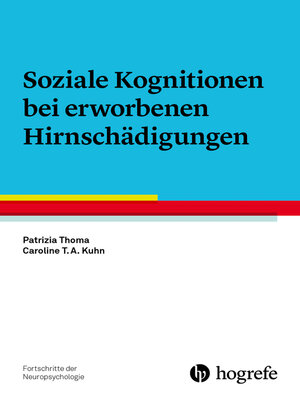 cover image of Soziale Kognitionen bei erworbenen Hirnschädigungen